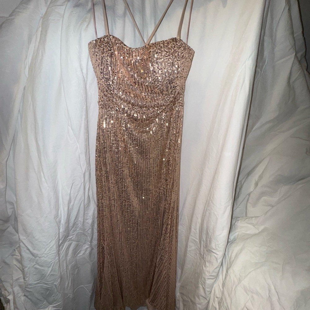 Elegant Sequin Evening Dress
